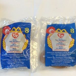 Nuts TY Beanie McDonald’s Happy Meal toy 1999 new